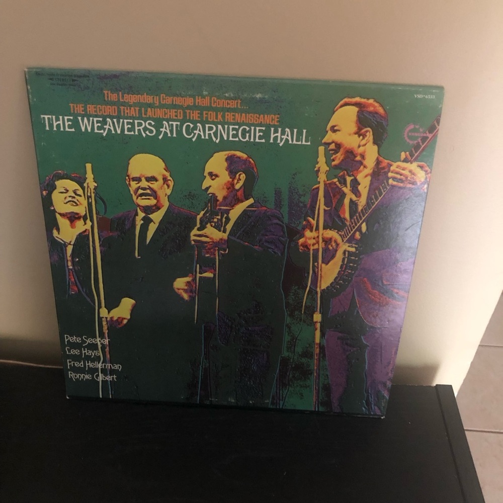 VINTAGE 1969 ORIGINAL THE WEAVERS AT CARNEGIE HALL VINYL RECORD